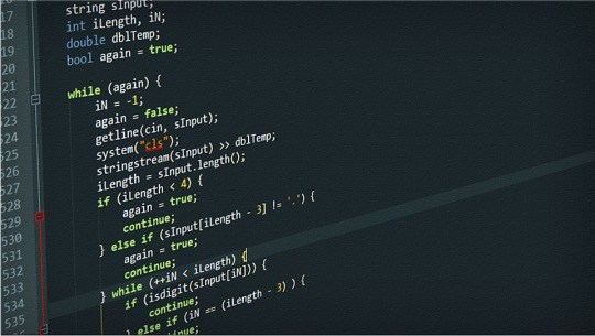 Image montrant des lignes de codes
